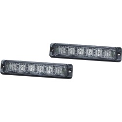 Set 2 stroboscoape auto LED dreptunghiulare Lexon 2x6 LED-uri  